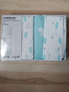 nowy IKEA Himmelsk komplet pościeli + prześcieradło 3 elementy chmurki