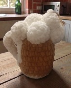 handmade, brelok do torby, kufel piwa