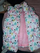 Kamizelka pikowana serduszka ciepla dziewczeca 116