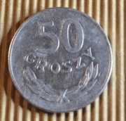 1982 rok - moneta o nominale 50 gr z czasów PRL