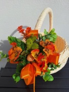 Stroik do koszyczka z zajączkiem,  Dekoracja koszyczka wielkanocnego 