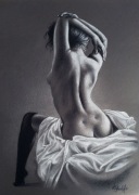 Rysunek oryginalny pastelami - AKT KOBIECY