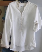 Koszula męska lniano bawełniana Zara-44