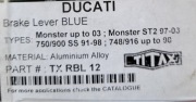 Titax Racing Dźwignia hamulca do Ducati