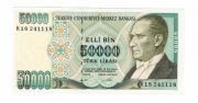 TURCJA 50000 LIRASI 1995  P204 10530