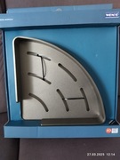 Półka łazienkowa Wenko montella 23903100 22x5x22 cm szara, metalowa