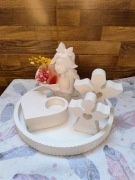 Zestaw dekoracyjny dekoracja prezent ozdoba urodziny imieniny aniołki