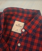 Koszula Hollister czerwono granatowa w kratę,rozmiar 38 M