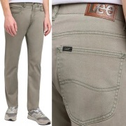 Lee Slim Fit Extreme Motion Olive Grove Materiałowe Zwężane W32 L32 32/32