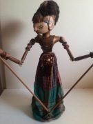 BARDZO STARA LALKA WAYANG GOLEK ..70 CM ..Z INDONEZJI !!