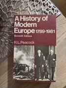 A History od Modern Europe - H. L. Peacock