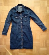 Sukienka dżinsowa, rozciągliwa, granat dekatyzowany, JDY