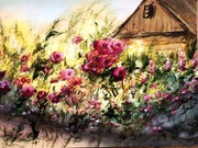 Chatka 30x40cm  Akwarela