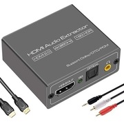 VEDINDUST HDMI Audio Extractor 4K 60Hz z wyjściem optycznym i stereo 3,5 mm