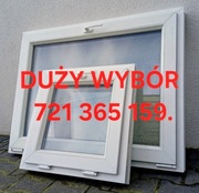 okno PCV LEWE 85x140 białe DUŻE STANY MAGAZYNOWE