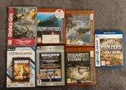 Zestaw 7 gier PC: Strategie i Symulatory (Hearts of Iron, Wargame, Panzers)