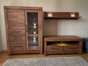 Designerska meblościanka BRW Gent | LED | dąb stirling | stan idealny