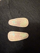 Świecące spinki cekinowe handmade