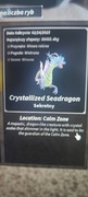 Sprzedaje Crystalized Seadragon w grze fish na roblox 