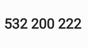 ZŁOTY NUMER ORANGE 532 200 222