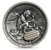 50zł srebrna moneta krzemień pasiasty soczewka NBP