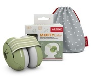 Nauszniki ochronne Alpine Muffy Baby dla niemowląt/dzieci (kolor zielony)