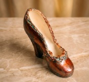 Kolekcjonerski But Vintage Ceramika RĘCZNIE MALOWANY po renowacji patyna