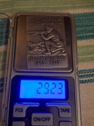 pamiątkowa plakietka SZTABKA 29,29gr Szwecja Możliwe że srebro :) 