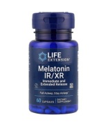 Melatonina IR/XR bezsenność przedłużone uwalnianie 60 kaps Life Extension