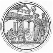 Srebrna moneta 20 EURO CARNUNTUM - 1/2 (0,58) oz srebra 999. Czytaj opis.