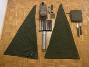 Zestaw piecyk GStove Heat view + namiot z pałatek wojskowych