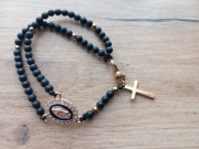 Różaniecdo auta różaniec pełny bransoletka pełny zapinany kamienie 