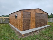 Garaż blaszany Drewnopodobny hala wiata magazyn