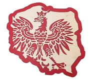 Mapa polski do powieszenia na ścianę, LED, pre