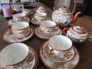 piękny zestaw kawowy