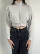 Szara krótka bluza zapinana na zamek rozm. S Pull&Bear