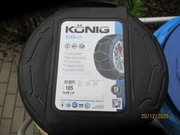 Łańcuchy śnieżne Konig CG-9  nr 105 nowe,nieużywane.