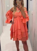 Sukienka By o la la hiszpanka koralowa rozmiar S nowa