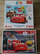 AUTA puzzle + Poznaj kształty. Zygzak McQueen. Prezent na Święta.