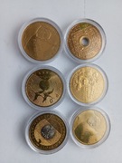 2 złote zestaw 6 sztuk 2000-2005