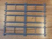 Podwójny tor prosty pasujący do LEGO, wydruk 3D. (komplet 3 szt.)