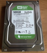 Dysk HDD 3.5" WD Green 500GB SATA II | Sprawny Bez Bad Sectorów