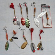 Zestaw błystek. Zestaw nr 3. 10 sztuk błystek obrotowych markowe duże