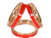 Zapięcie do apaszki - 3 koła Czerwone