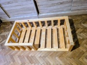 Solidne łóżko dziecięce Montessori + materac IKEA 120x60