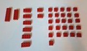 LEGO mix czerwonych klocków cegła / brick