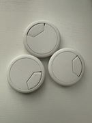 Przepusty kablowe JIEYAO 3 sztuki, biały, plastik