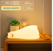 Lampka nocna kaczuszka kaczka do sypialni pokoju dziecka silikonowa