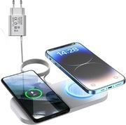 JoyGeek 2w1 bezprzewodowa ładowarka indukcyjna 15w Iphone i Samsung