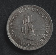 5 shillings 1952 RPA 300-lecie Kapsztadu Statek szyling South Africa